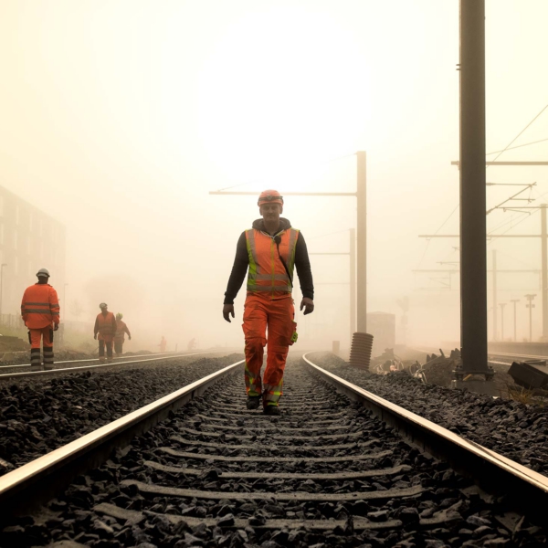 Erhvervsfotograf foto af SR2 medarbejder Bane Danmark