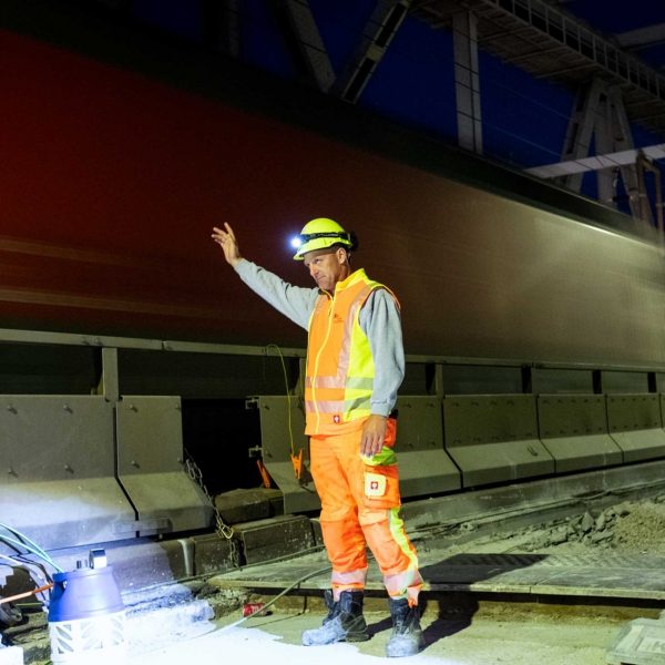 Erhvervsfotograf billede af jernebanearbejder